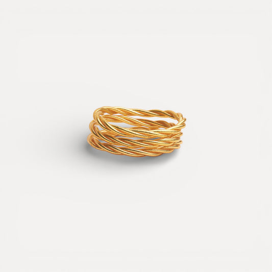 Bracelet torsadé or Kumali taille S vue de détail
