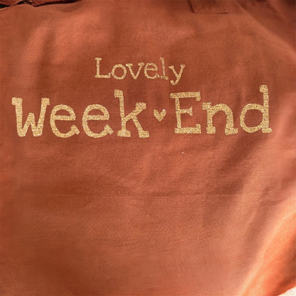 Grand cabas "Lovely Week End" - Caramel
