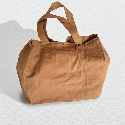 Grand cabas "Globe Trotteuse" - Sable