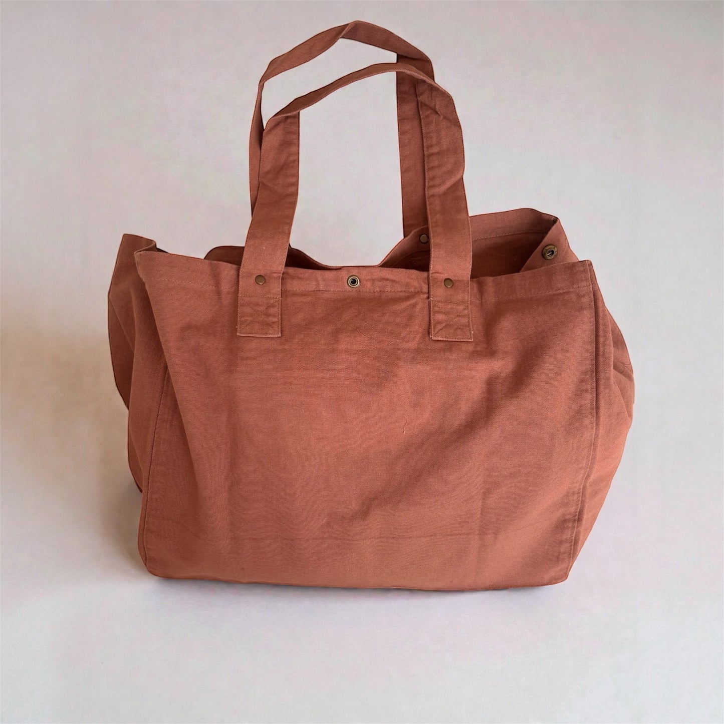 Grand cabas "Joyeuse Tribu" - Bois de santal