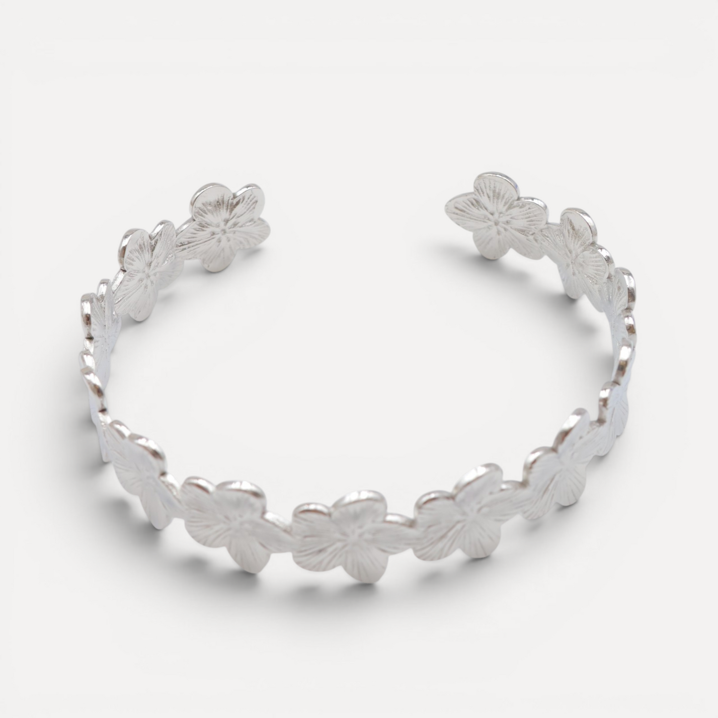 Bracelet jonc petites fleurs Charlotte